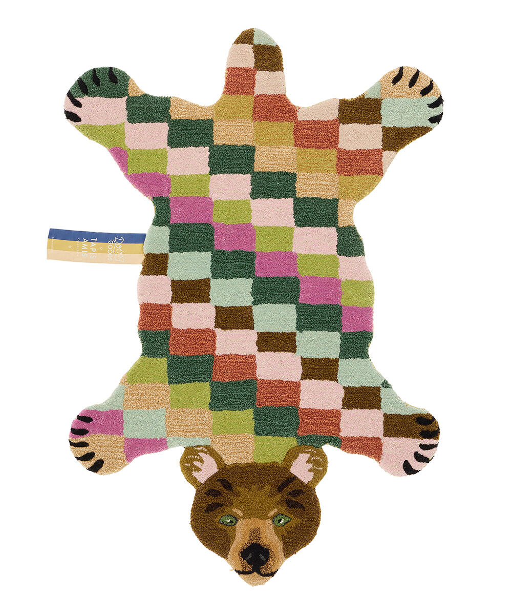 Archie Check Bear gulvtæppe, Large - Dessin